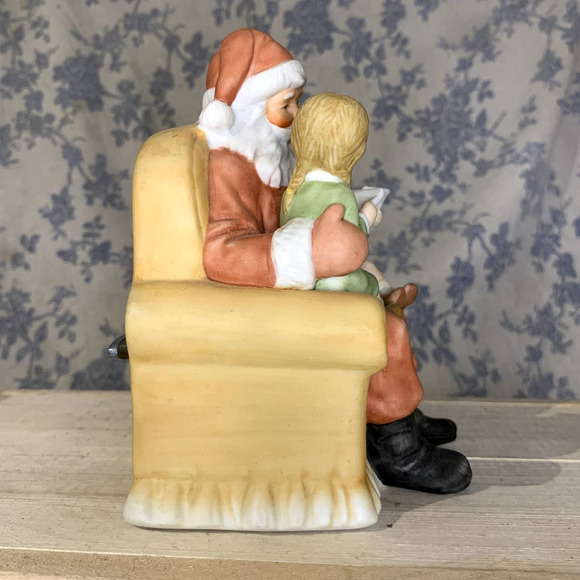 Vintage Enesco Treasured Memories Santa Claus is Coming to Town Music Figurine - Picture 6 of 10